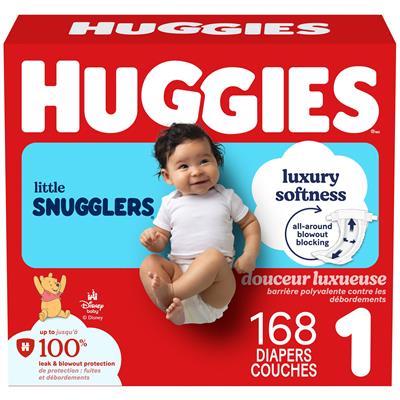 Huggies Little Snugglers Baby Diapers, Size 1 (8-14 lbs) - Walmart.ca