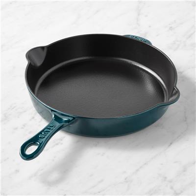 Staub Enameled Cast Iron Traditional Deep Skillet - 11-Inch | Williams Sonoma