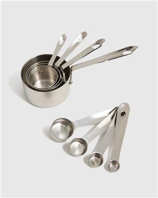 Stainless Steel Measuring Cups & Spoons Set