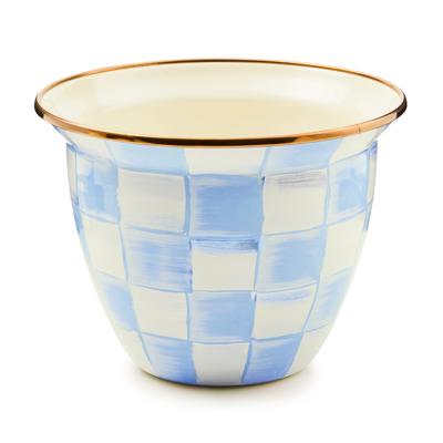 MacKenzie-Childs | Sky Check Large Flower Pot