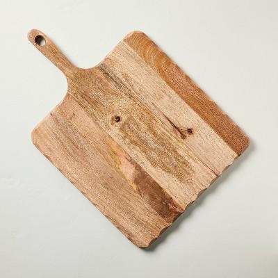 Carved Edge Square Wood Board Light Brown - Hearth & Hand™ with Magnolia : Target