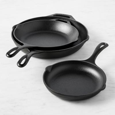 Lodge Chef Seasoned Cast Iron 3-Piece Skillet Set