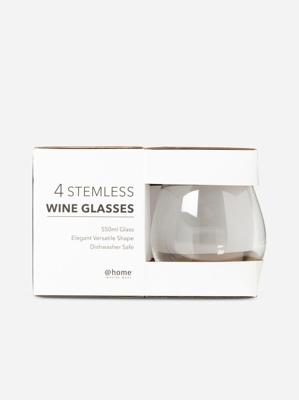 @home Stemless Wine Glass Set Of 4 | Bash
