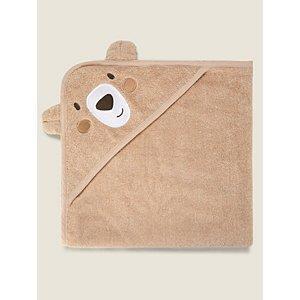 Natural Bear Hooded Towel | Baby | George at ASDA