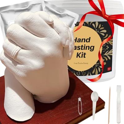 TITGGI Hand Casting Kit for Couples Holding Hand Casting Kit Couple Hand Casting Kit Gift for Her and Him DIY Hand Statue Kit for Adult Kids Wedding