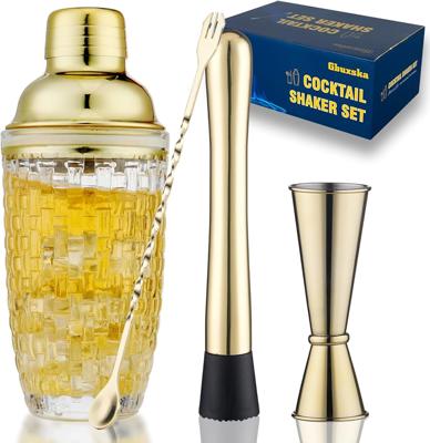 Amazon.com: Artisan Glass Cocktail Shaker with Comfort Grip - Smooth Twist-Off Lid, Secure Seal for Drinks & Iced Coffee, Elegant Gift Packaging for H