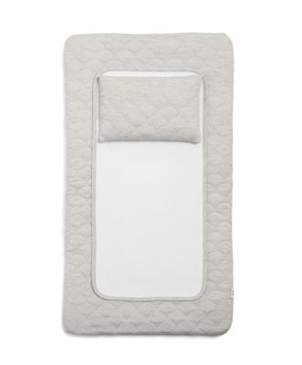 Welcome to the World Luxury Changing Mat - Scalloped Grey – Mamas & Papas UK