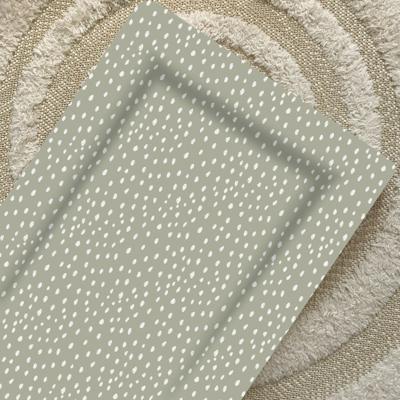 Standard Changing Mat - Sage Green Spots | Bobbin and Bumble | Bobbin and Bumble