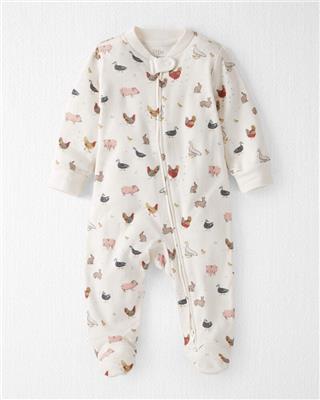 Carters farm 0-3 mo sleeper, neutral style