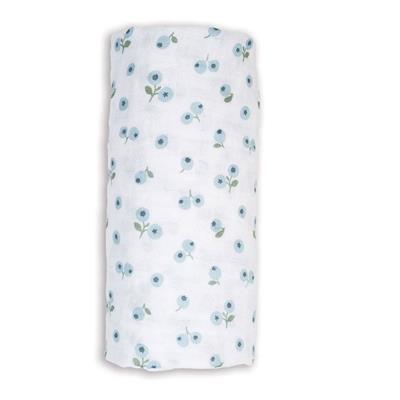 Cotton Muslin Swaddle - Blueberries