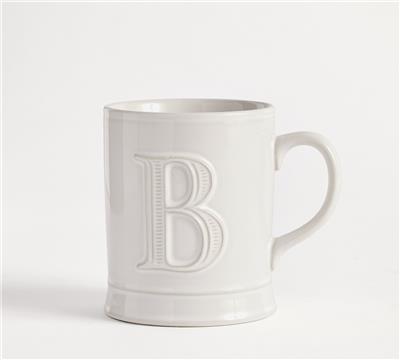 Embossed Alphabet Mug | Pottery Barn