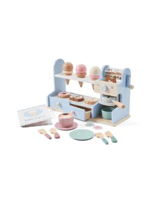 47 Piece Wooden Ice Cream and Coffee Shop Playset - Kmart