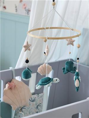 Musical Mobile, Under the Ocean - blue light solid with design, Nursery | Vertbaudet