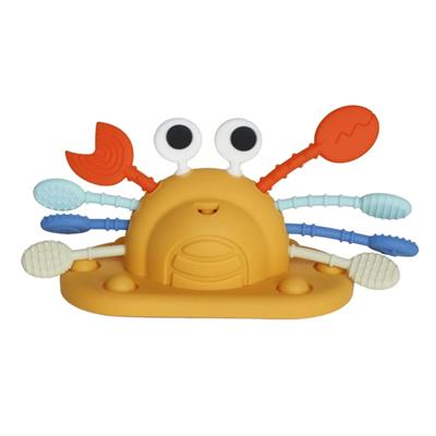 Jouet à Ventouse Multisensoriel en Silicone - Crabe