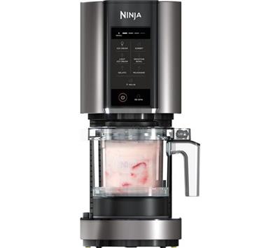 NINJA Creami NC300UK Ice Cream & Frozen Dessert Maker – Black & Silver | Currys
