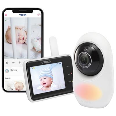 Momcozy Baby Monitor 5 1080P Split Screen Video Baby Monitor with Camera and Audio no WiFi Infrared Night Vision 2-Way Audio | Best Buy Canada