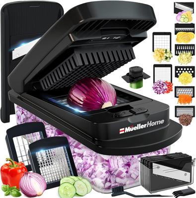Amazon.com: Mueller The Real Original Pro Chopper since 2013 Vegetable Chopper Mandoline Slicer, 8 Blade Food Veggie Chopper Onion Vegetable Cutter wi