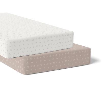 Bubba Blue Organic Cot Fitted Sheet 2 Pack Chestnut | Baby Bunting AU