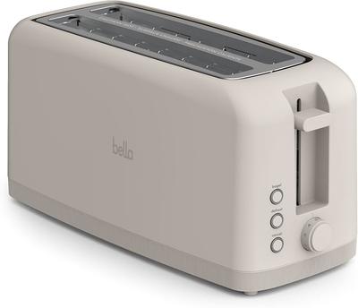 Amazon.com: bella Fits-Anywhere™ Slim Toaster, 4 Slice Extra Long & Wide Slot, Oatmilk: Home & Kitchen
