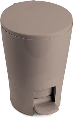 TATAY Bathroom Bin with Pedal Diabolo 5L | Inner Bucket with Handle | Practical and Easy-to-Clean Design | Made from Highly Resistant Materials | 19 x