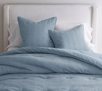 Waffle Weave Textured Comforter | Pottery Barn