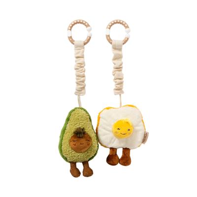 Living Textiles Mini Market Stroller Toys Avocado & Egg On Toast | Baby Bunting AU