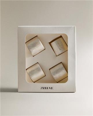 PACK OF MOTHER-OF-PEARL NAPKIN RINGS (PACK OF 4) - Napkin holders - KITCHEN AND DINING - TABLE ACCESSORIES | Zara Home United Kingdom