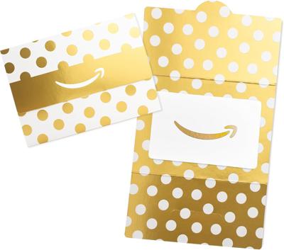 Amazon Gift Card in a Mini Envelope - Delivered by Post - Gleaming Gold Dots : Amazon.co.uk: Gift Cards