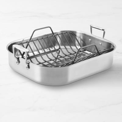 All-Clad Stainless-Steel Roasting Pan with Rack | Williams Sonoma