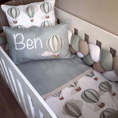 Cot Bedding - Sage Elephant Balloon Set 01 | SoftSpot
