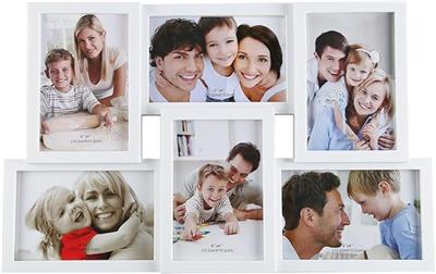 M.J COMFY-LIFE multi frame Picture Frames Collage for 6 Photos (6 x 4 inch) Wall Mounted for Multiple Family Photos Display : Amazon.co.uk: Home & Kit