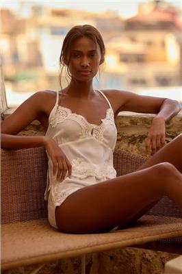 White Valentina Cami Set | Chiffon Lace Cami | homebodii® – Homebodii AU
