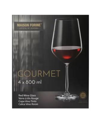 Checkers | Maison Forine Gourmet Lead-Free Crystal Red Wine Glasses 800ml 4-Pack
