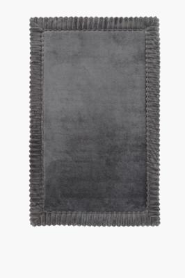 Memory Foam Ribbed Border Bath Mat Large, 50x80cm