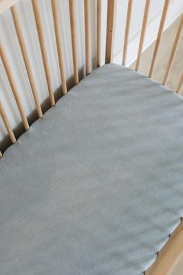 Blue Gingham Cot Fitted Sheet | Cot Fitted Sheets | 100% Cotton Sheets
    
    
    
      – Ma Petite