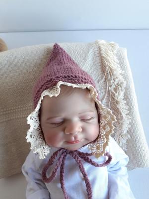 Cottagecore Newborn Knitted Bonnet-vintage Style Baby Pointy Pixie Hat-farmhouse Baby Shower Gift - Etsy Canada