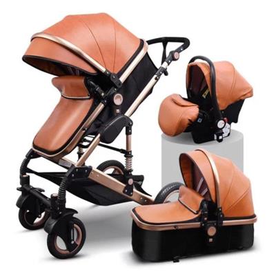 Belecoo Luxury Baby Stroller Travel System - Brown