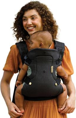 Infantino Flip Advanced 4-in-1 Ergonomic Convertible Baby Carrier with Inside and Out View, Front and Rear Portable for Newborns to Toddlers from 8-32
