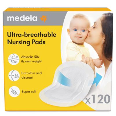 Medela Ultra-Breathable Nursing Pads, 120 Count - Walmart.com