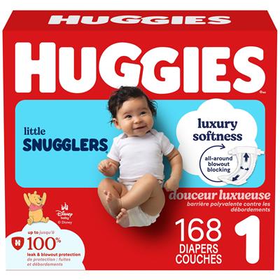 Huggies Little Snugglers Baby Diapers, Size 1 (8-14 lbs) - Walmart.ca