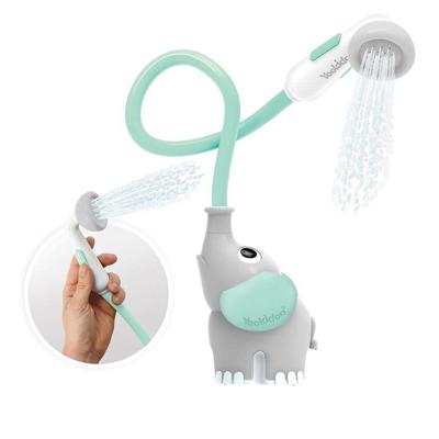 Yookidoo Elephant Baby showerTM - Bomba de Agua de Elefante Turquesa y Enjuagador de Pico de Maletero - para Bebés Recién Nacidos en la Bañera O el La
