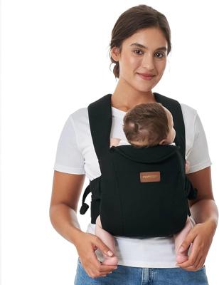 Momcozy Newborn Carrier WeeSnug- Lightweight and Cozy Comfort for 3.2-11.3kg, Ergonomic Cross-Back Support, Effortless to Put On, Hands-Free Baby Carr