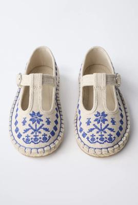 EMBROIDERED ESPADRILLES - Off White | ZARA United States