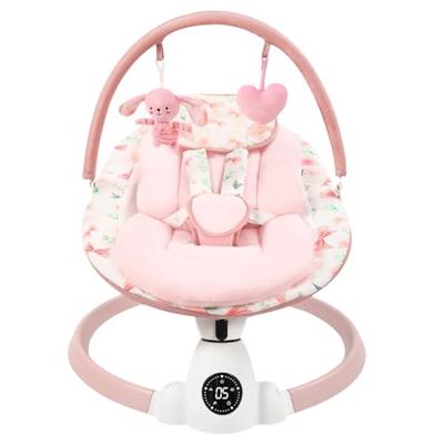 Baby Bouncer, Portable Electric Baby Swing with Bluetooth, 5 Swing Speed, 10 Songs, 5-Point Harness, Remote Control & Touch Panel - Bouncer from Birth