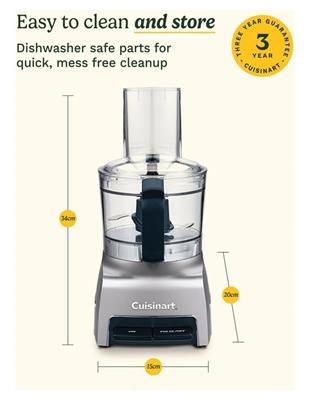Cuisinart FlexPrep Food Processor 1.1L Silver FP-5XA | MYER