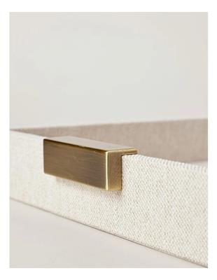 Heritage Pacific Linen Look Tray 40cm in Beige | MYER
