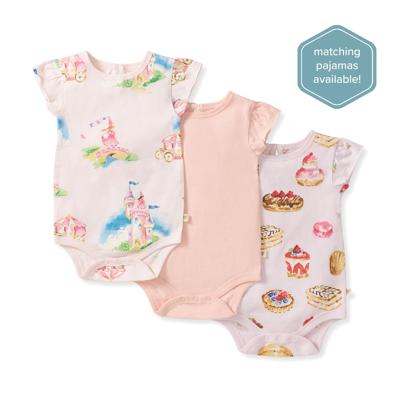 3-Pack Pastry Shop & Pretty Princess Baby Girl Bodysuits – Burts Bees Baby
