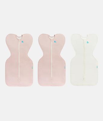 Swaddle Up Starter Bundle 0.2 TOG | Blush | Tan Stripe – Love to Dream AU