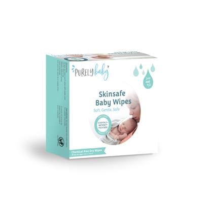 Shop Purely Baby Dry Wipes Skinsafe Baby Wipes 50-pack White Online at Baby Factory
