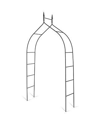 Costway 84 High x 47 Wide Steel Garden Arch Rose Arbor Climbing Plant Outdoor Garden - Macys